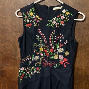 Eshakti embellished asymmetric hem. Size small (6)